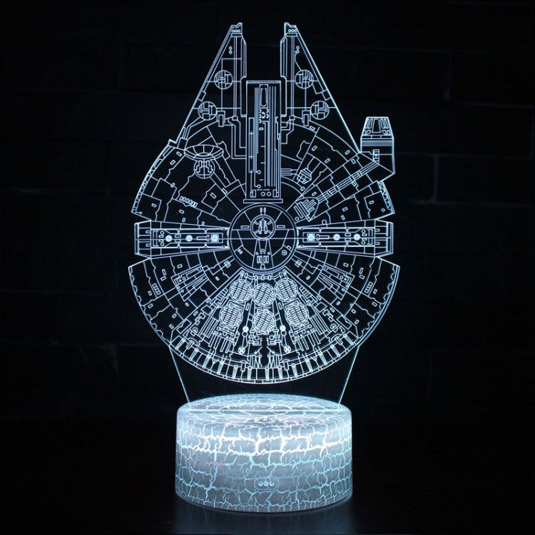 3D Star Wars Millennium Falcon LED Lamp