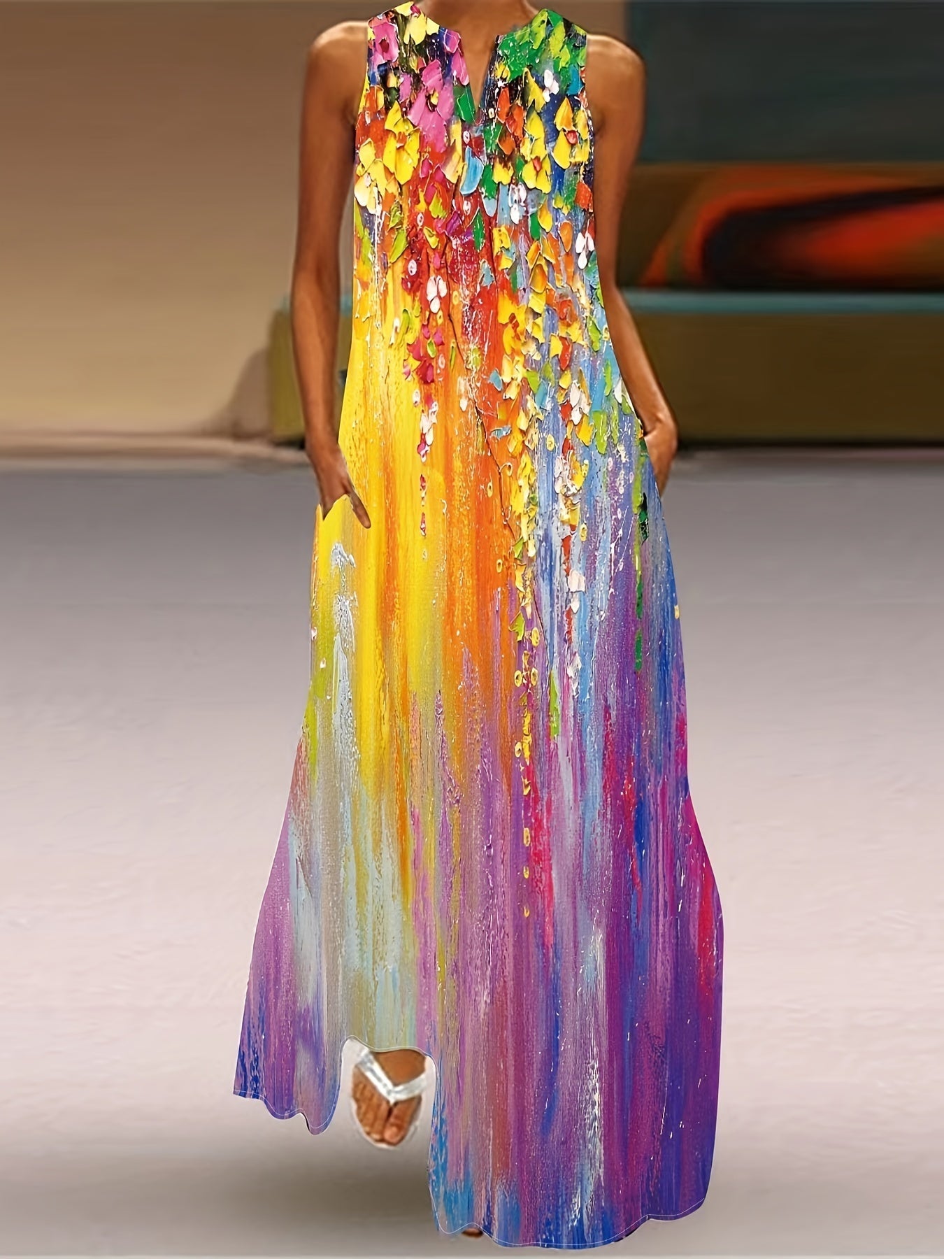 Jovia - Colorful Summer Dress