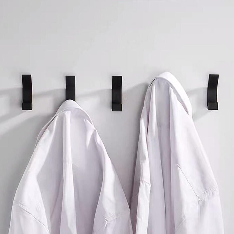 Aluminum Wall Hooks in Black and White - Modern Decorative Coat Hooks