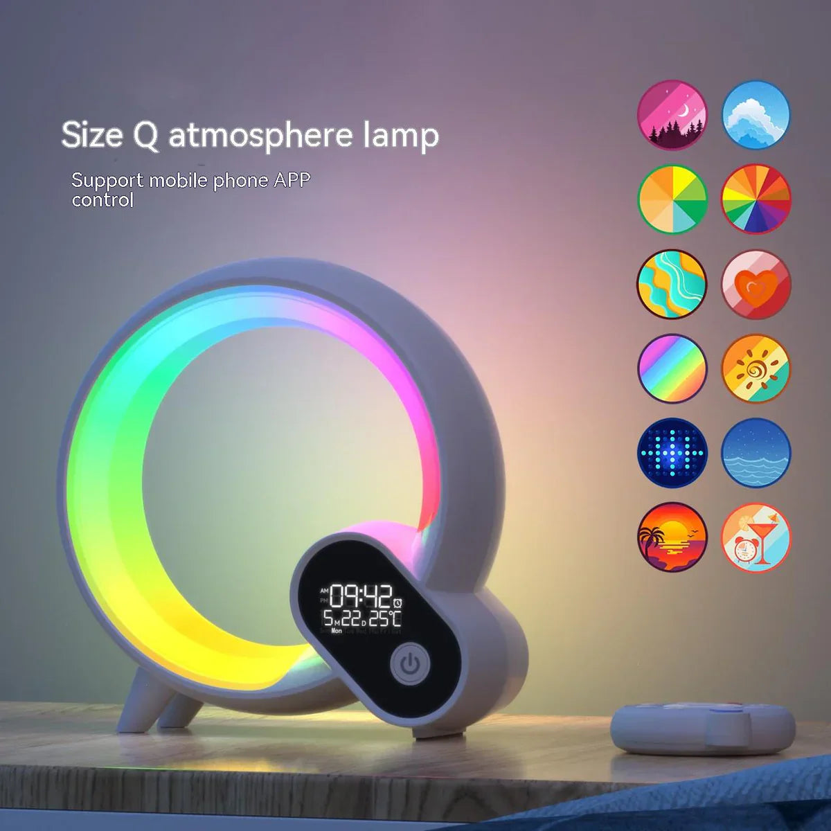 Smart Night Light with White Noise and Color Changing LED