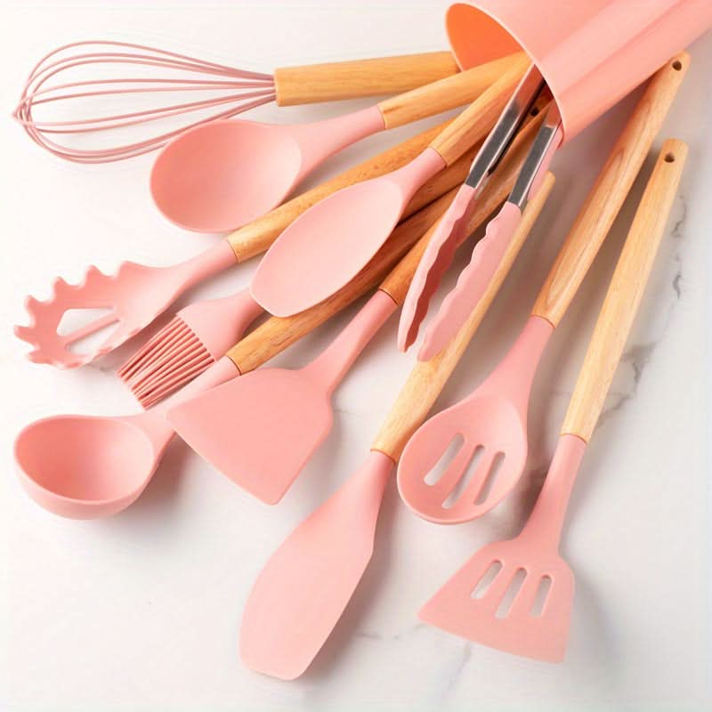 12-Piece Heat Resistant Silicone Kitchen Utensil Set