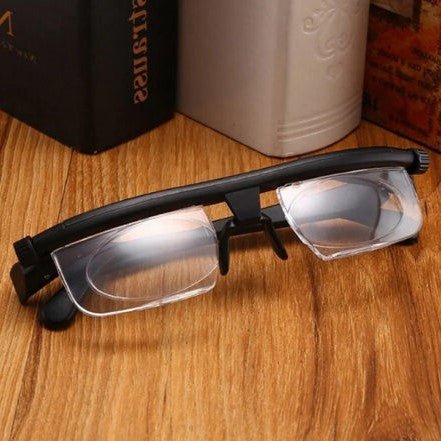 Adjustable Focus Reading Glasses for Near and Far Vision