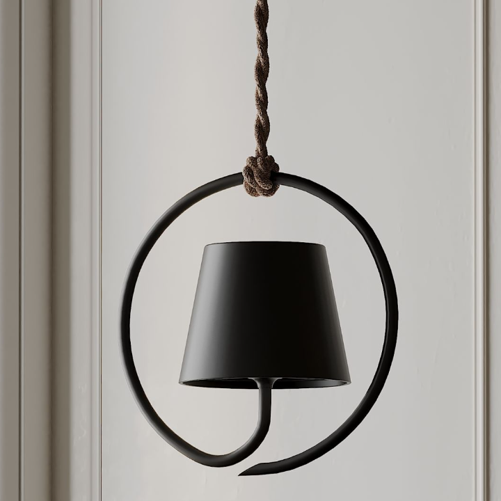 Adjustable Scandi LED Pendant Light in Black or White