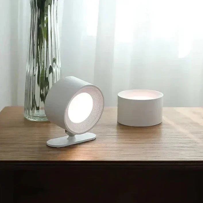 Wireless Dimmable Rechargeable Wall Lamp with 360° Rotation