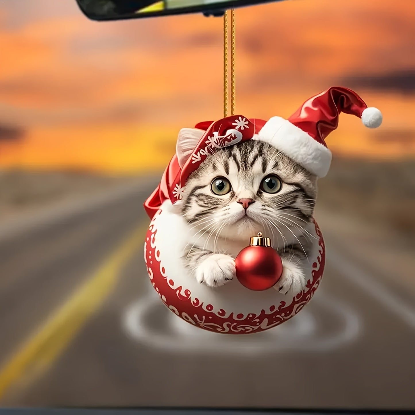 Cat Advent Calendar with Daily Ornaments for Christmas