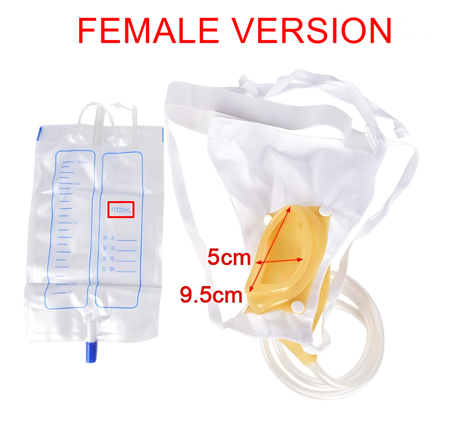 Reusable Incontinence Underwear with Built-In 500 ml Pouch