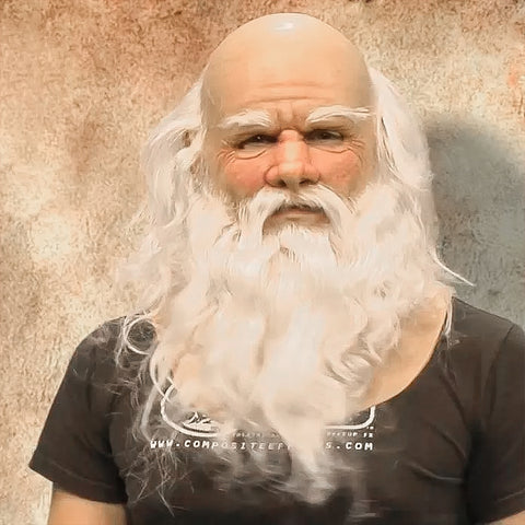 Realistic Santa Claus Mask with Neck Coverage