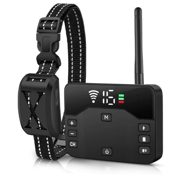 Wireless Dog Training Collar with Adjustable Area Fencing