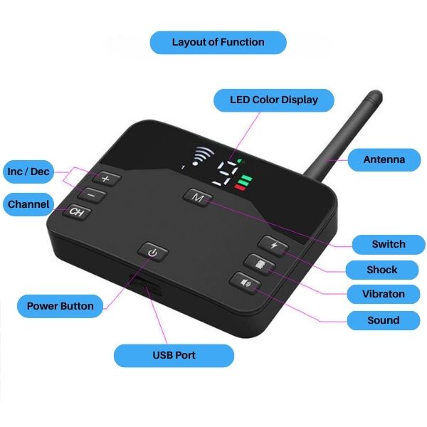 Wireless Dog Training Collar with Adjustable Area Fencing