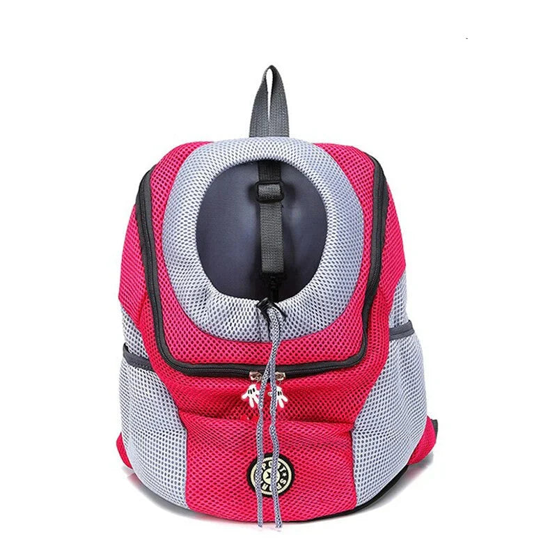 Dog Transport Backpack with Safety Harness and Ventilation