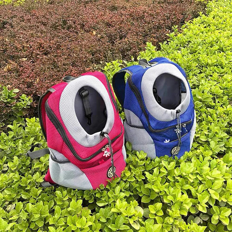 Dog Transport Backpack with Safety Harness and Ventilation