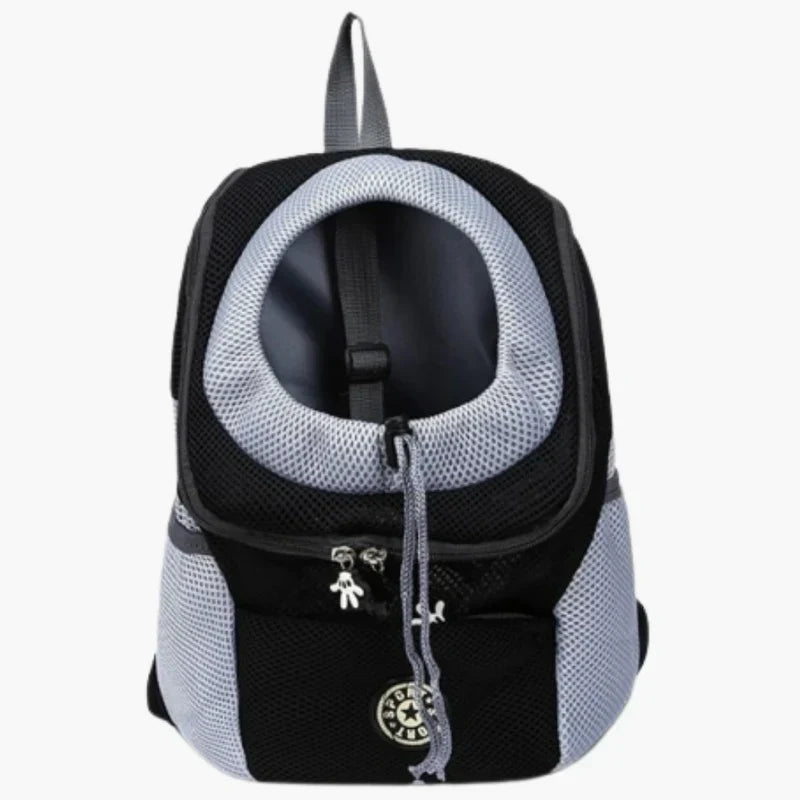 Dog Transport Backpack with Safety Harness and Ventilation