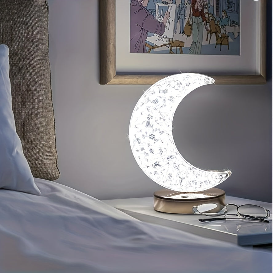 Dimmable Crystal Table Lamp with Touch Control
