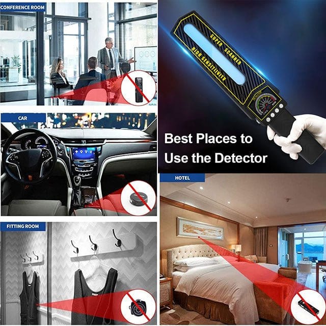 Portable RF Bug Detector and Hidden Camera Finder