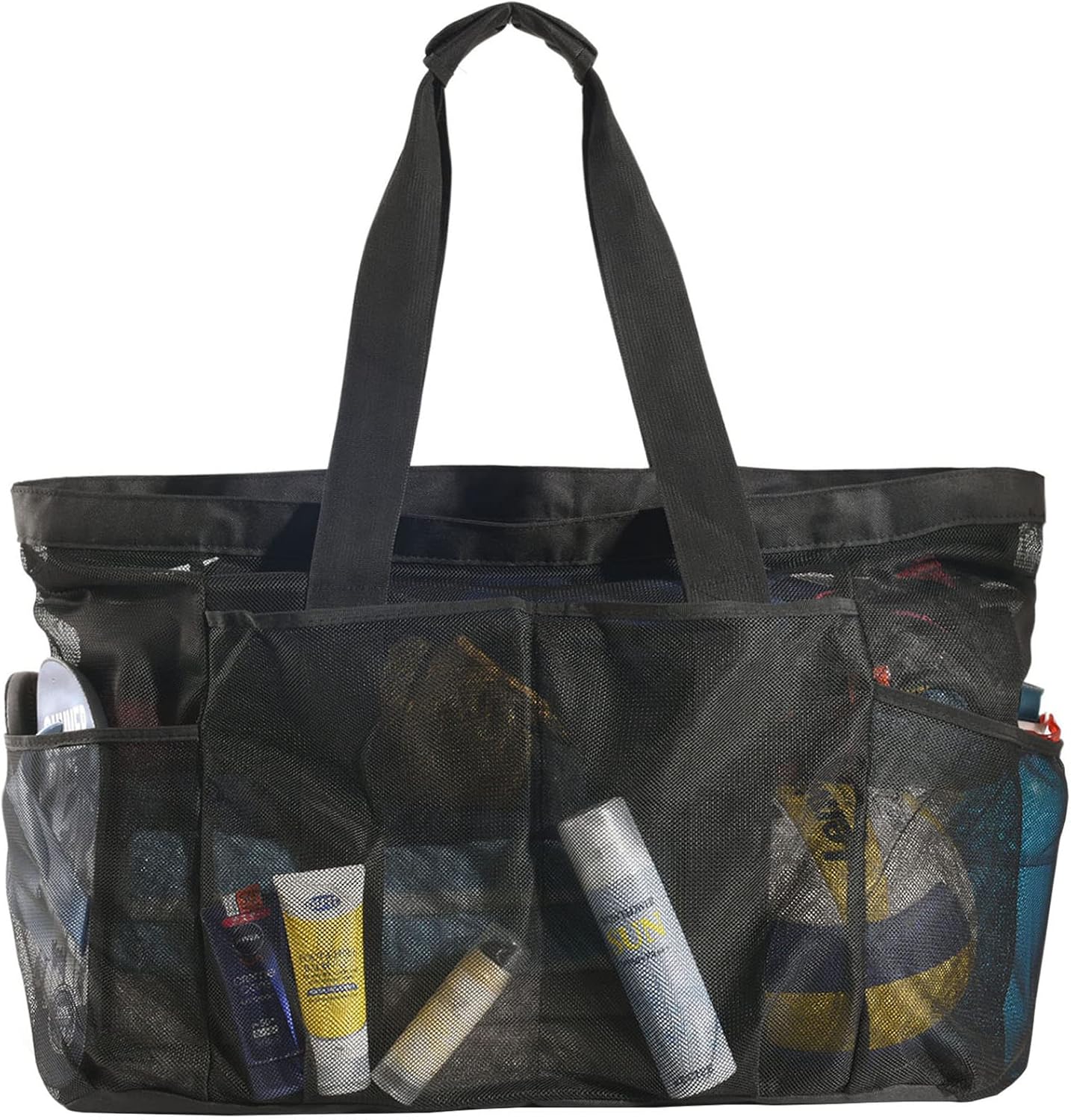 Extra-Large Sandproof Mesh Beach Tote with Zipper