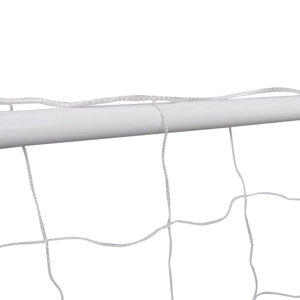 Steel Soccer Goal Set with Durable Net and Ground Hooks
