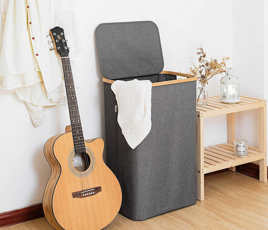 Bamboo Laundry Hamper with Spacious Design
