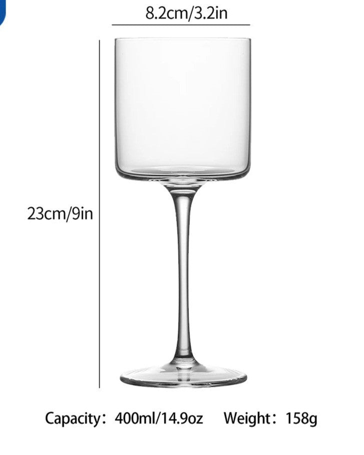 Square Highball Cocktail Glasses - Crystal Design for Enhanced Grip and Style