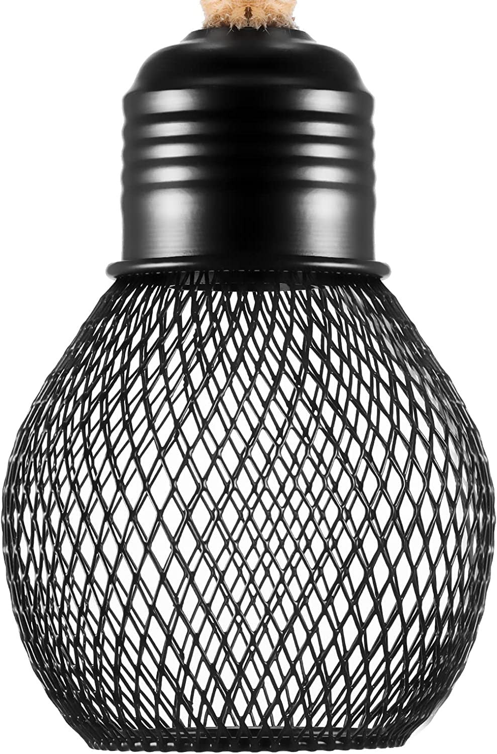 Hemp Rope Industrial Wall Lamp with Wooden Base