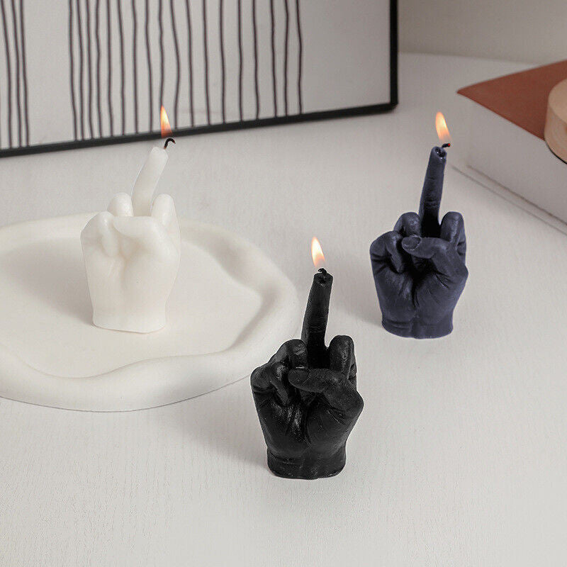Middle Finger Candle - Unique Humorous Decorative Candle