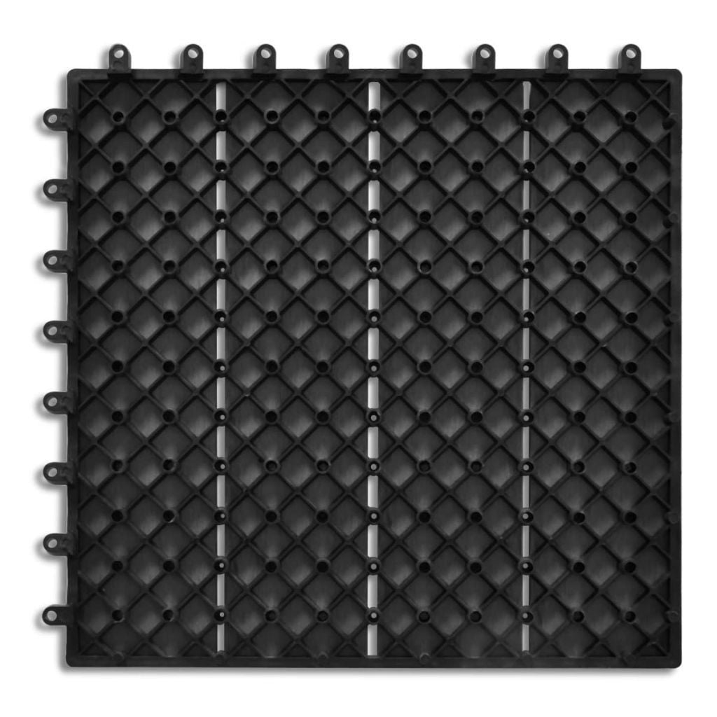 Gray Waterproof WPC Patio Tiles 30x30cm 11pcs