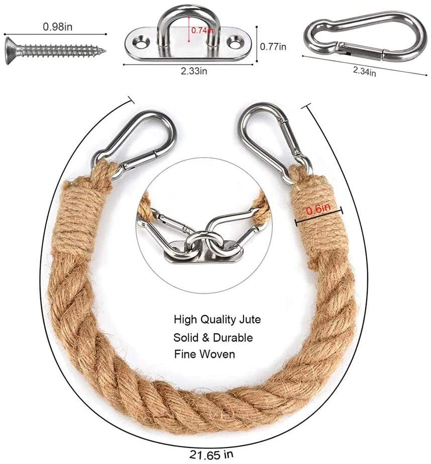 Wall-Mounted Jute Rope Toilet Paper Holder with Stainless Steel Finish