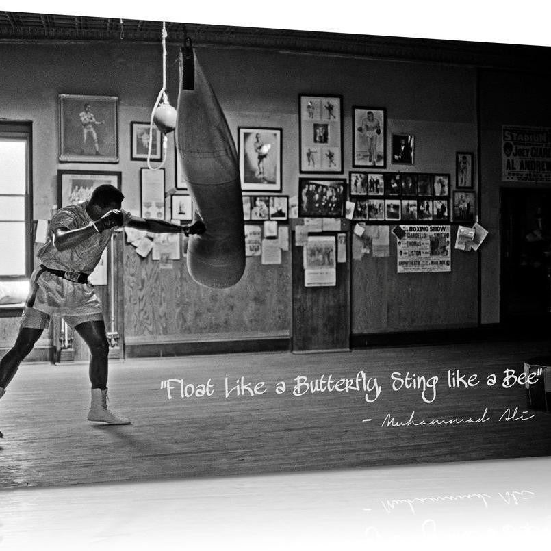 Muhammad Ali Inspirational Canvas Art with Quote
