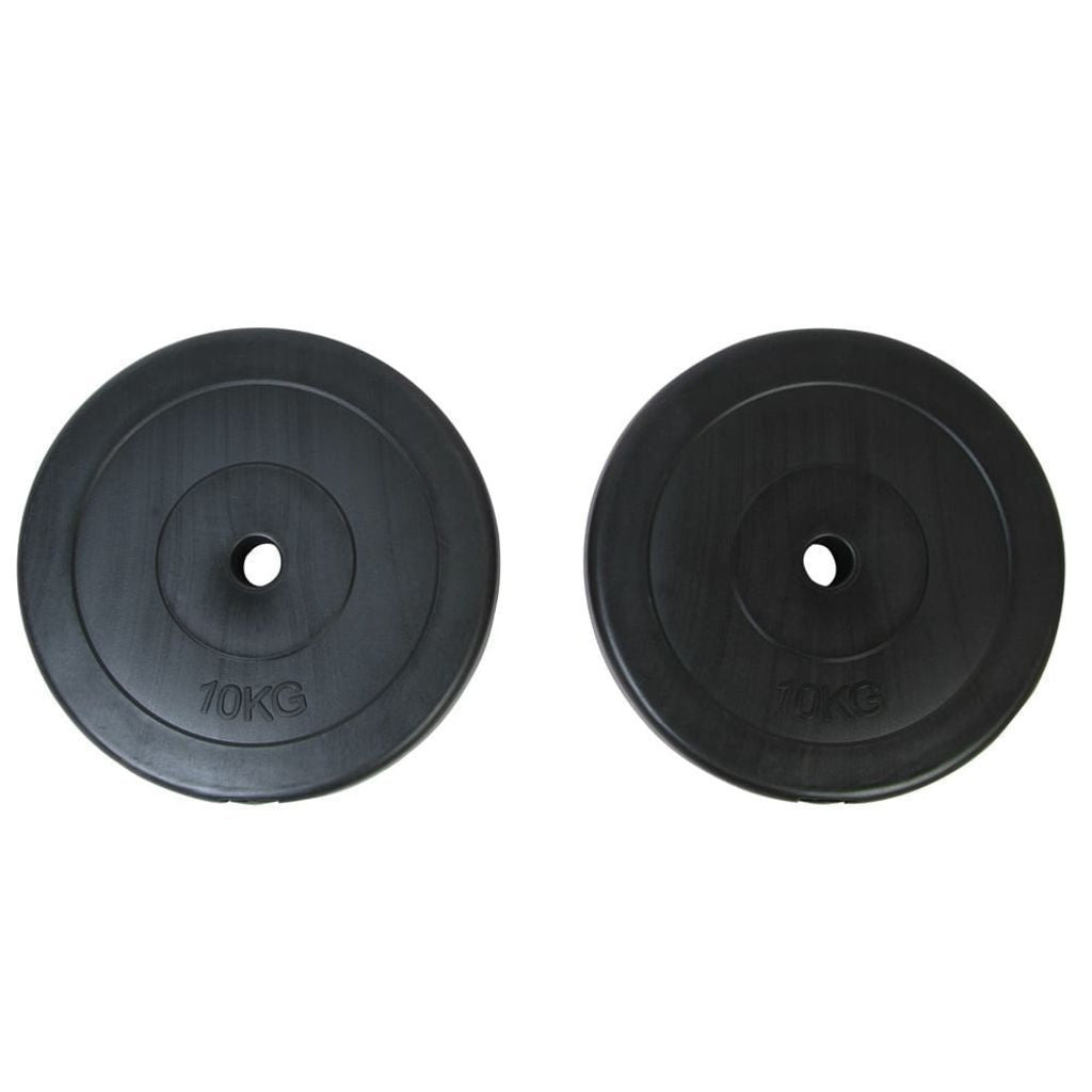 10 kg Weight Plates with Sound-Dampening Plastic Cover