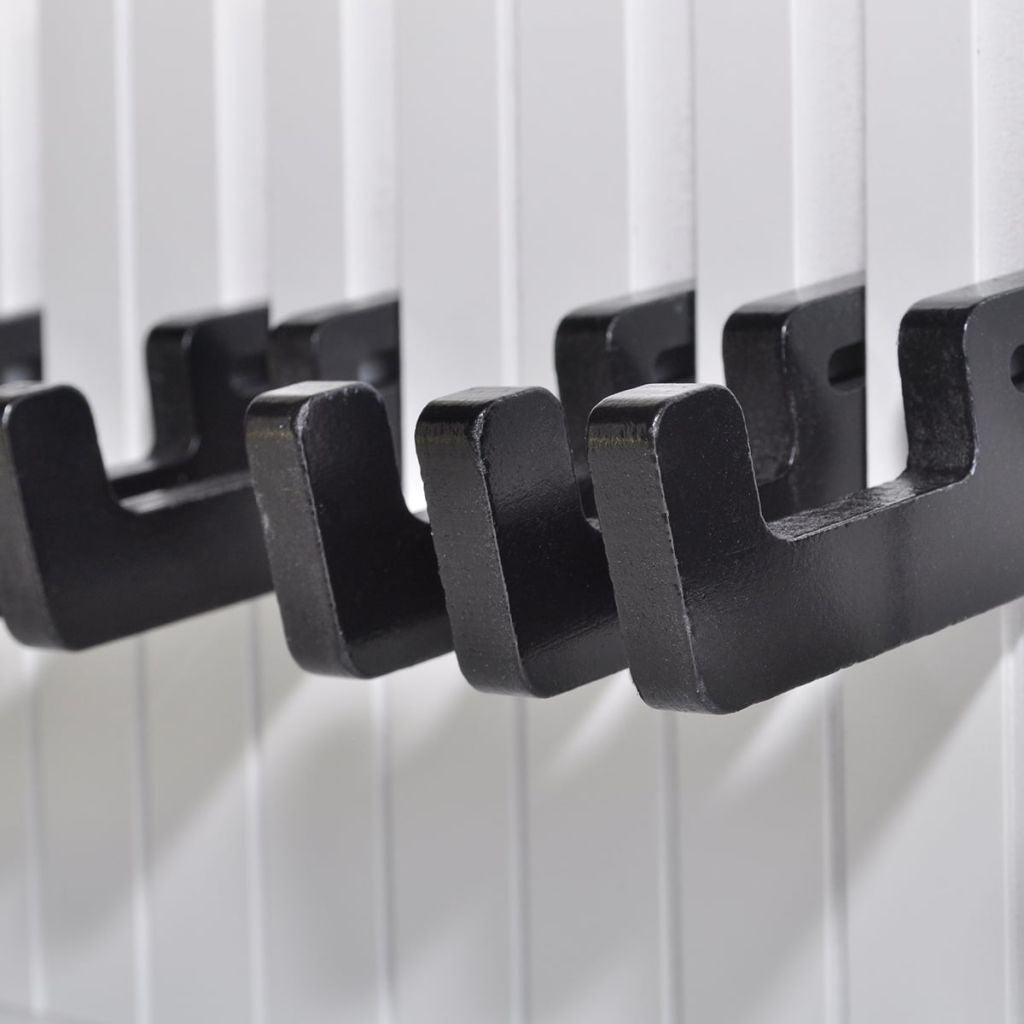 Piano Keyboard Wall-Mounted Coat Rack with Foldable Hooks