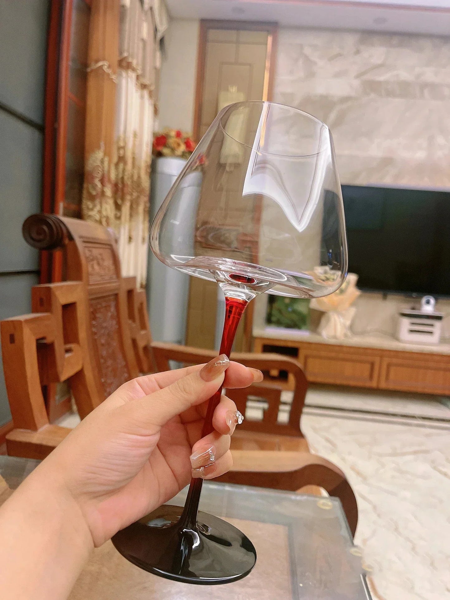 720ml Crystal Burgundy Wine Glasses - Elegant Large Capacity