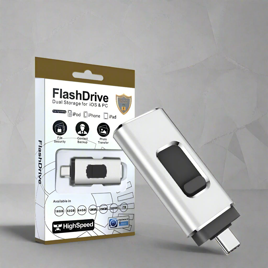 4-in-1 USB Storage Device with 1TB or 2TB Capacity