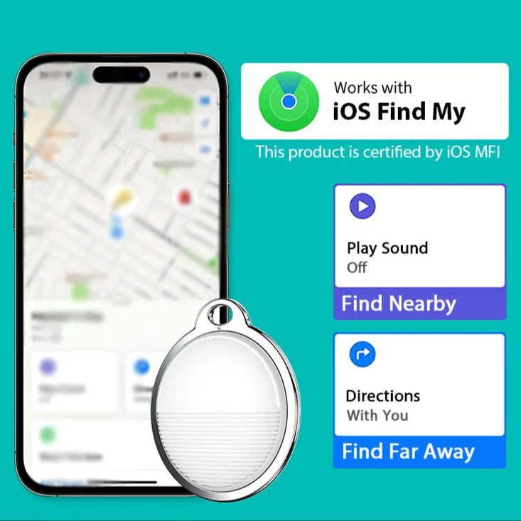 Compact GPS Tracker for iPhone and Pets with Anti-Loss Alarm