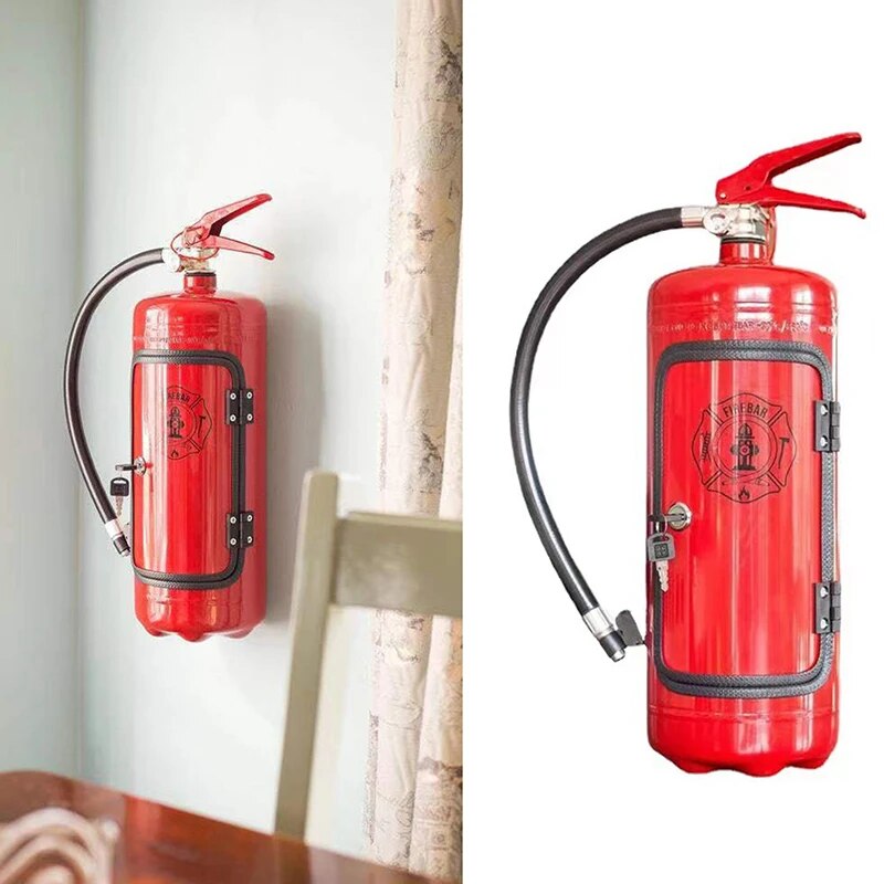 Discreet Fire Extinguisher Beverage Storage Minibar