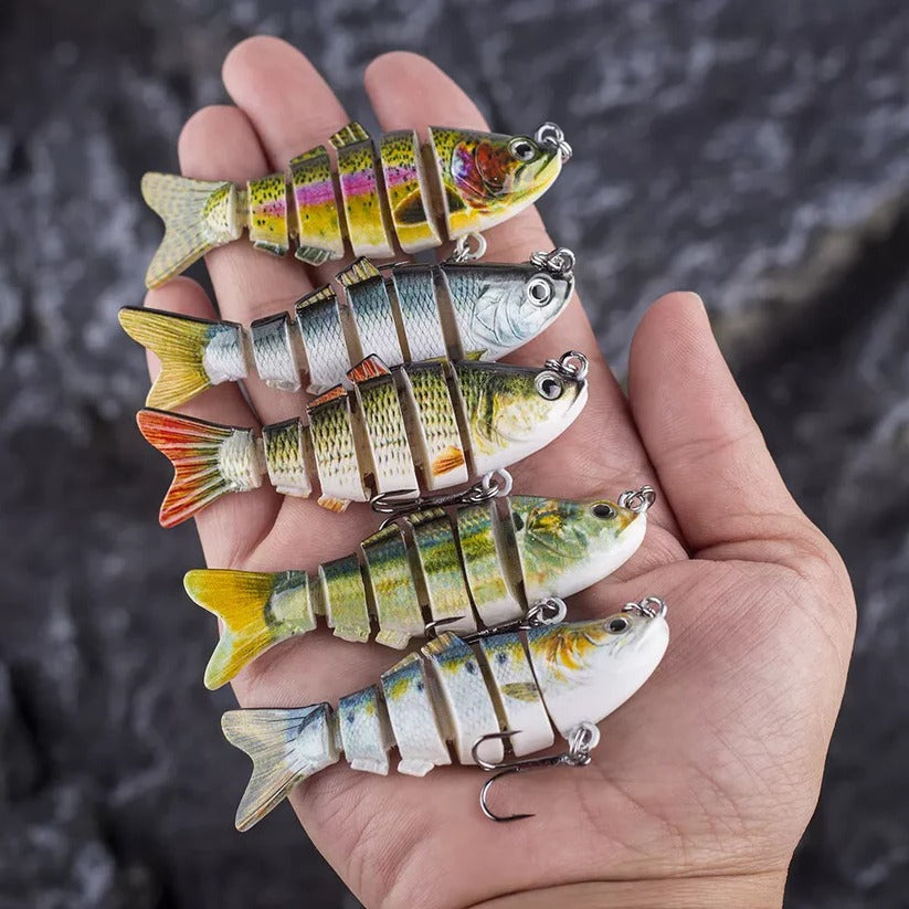 Lifelike 10cm Movable Bait for Pike, Perch & Trout