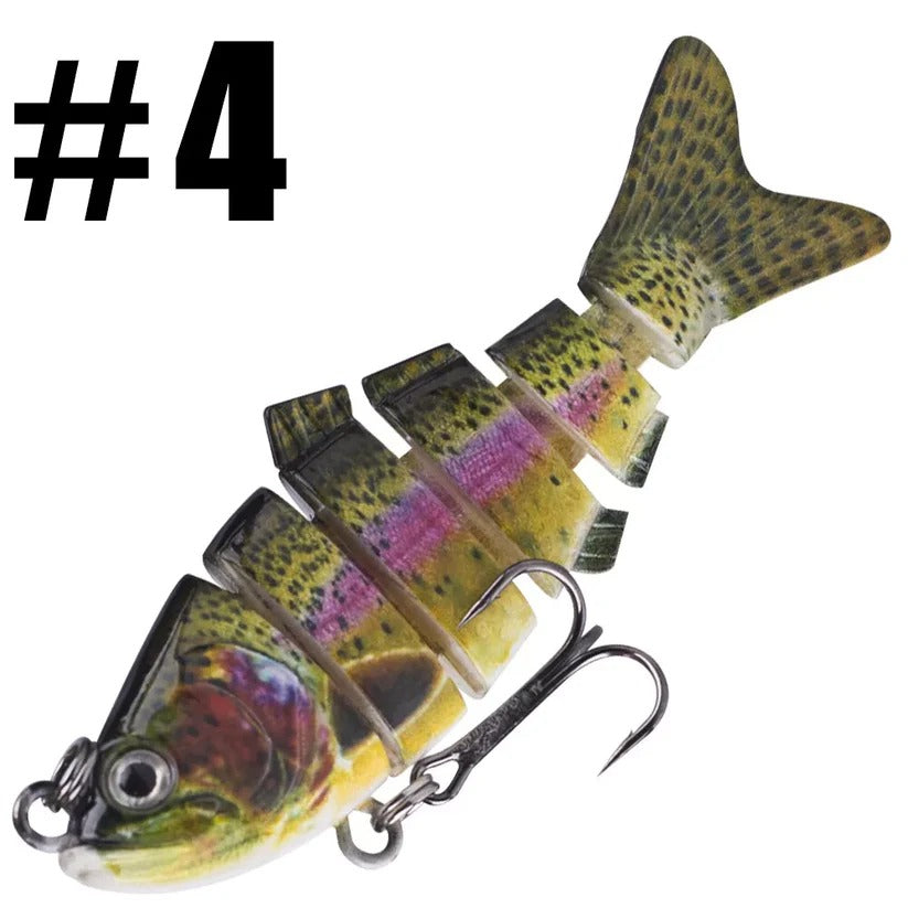 Lifelike 10cm Movable Bait for Pike, Perch & Trout