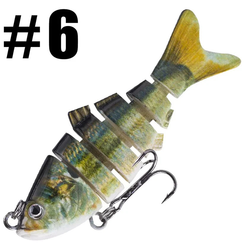Lifelike 10cm Movable Bait for Pike, Perch & Trout