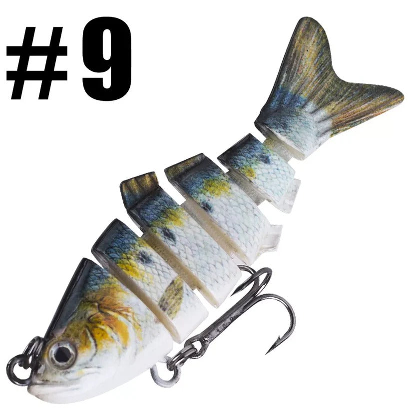 Lifelike 10cm Movable Bait for Pike, Perch & Trout