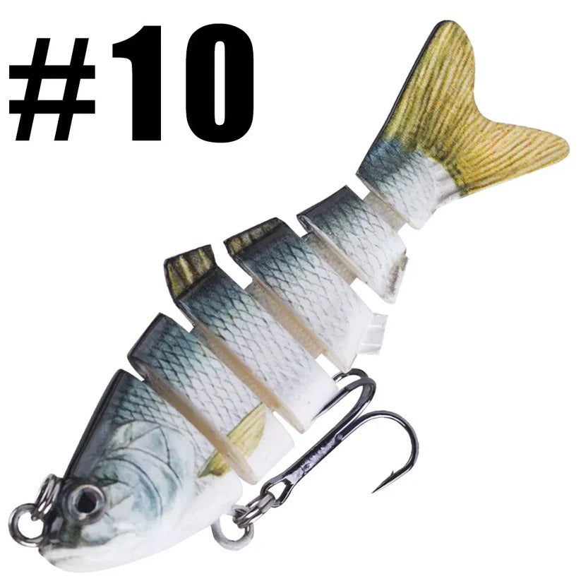 Lifelike 10cm Movable Bait for Pike, Perch & Trout