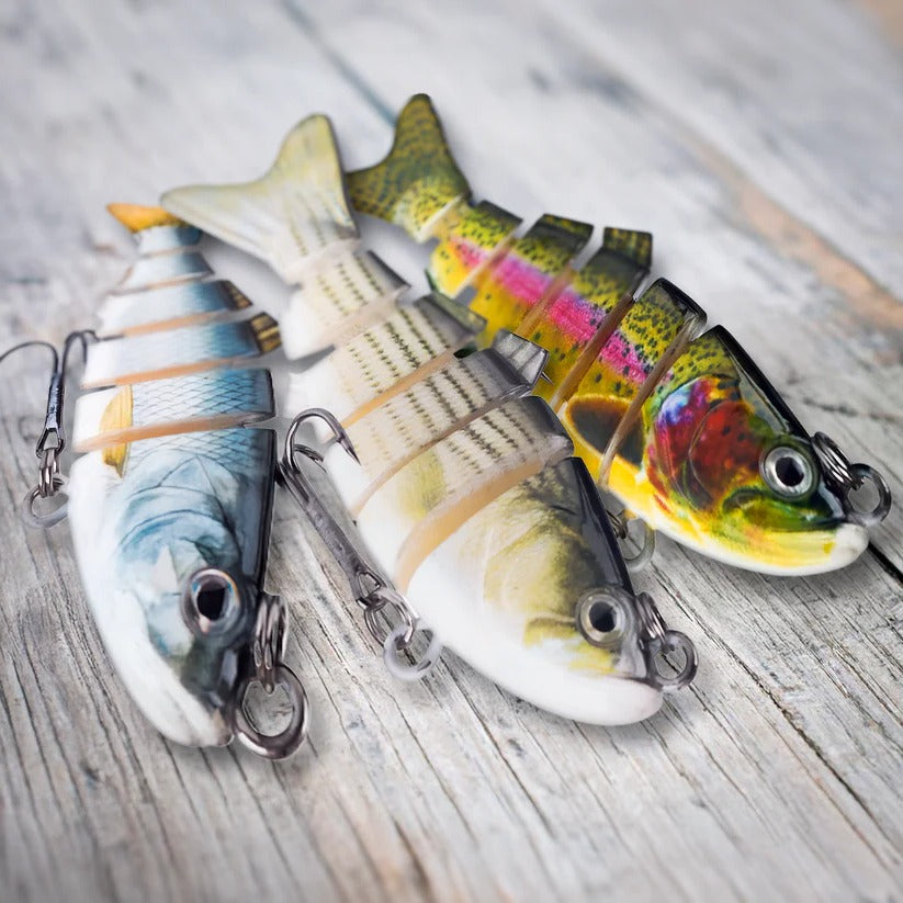 Lifelike 10cm Movable Bait for Pike, Perch & Trout