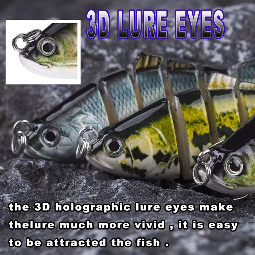 Lifelike 10cm Movable Bait for Pike, Perch & Trout