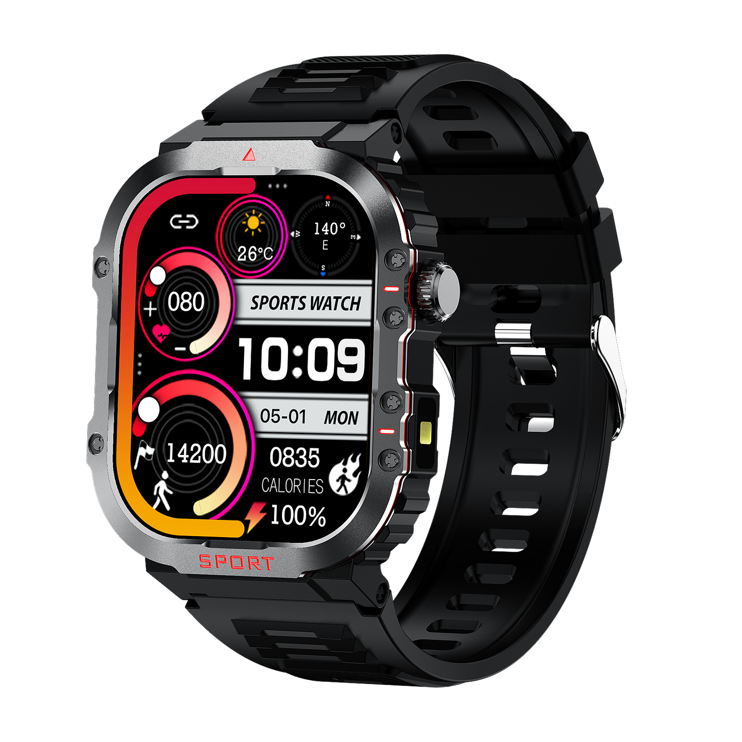 Smartwatch for Glucose, Heart Rate & Activity Tracking