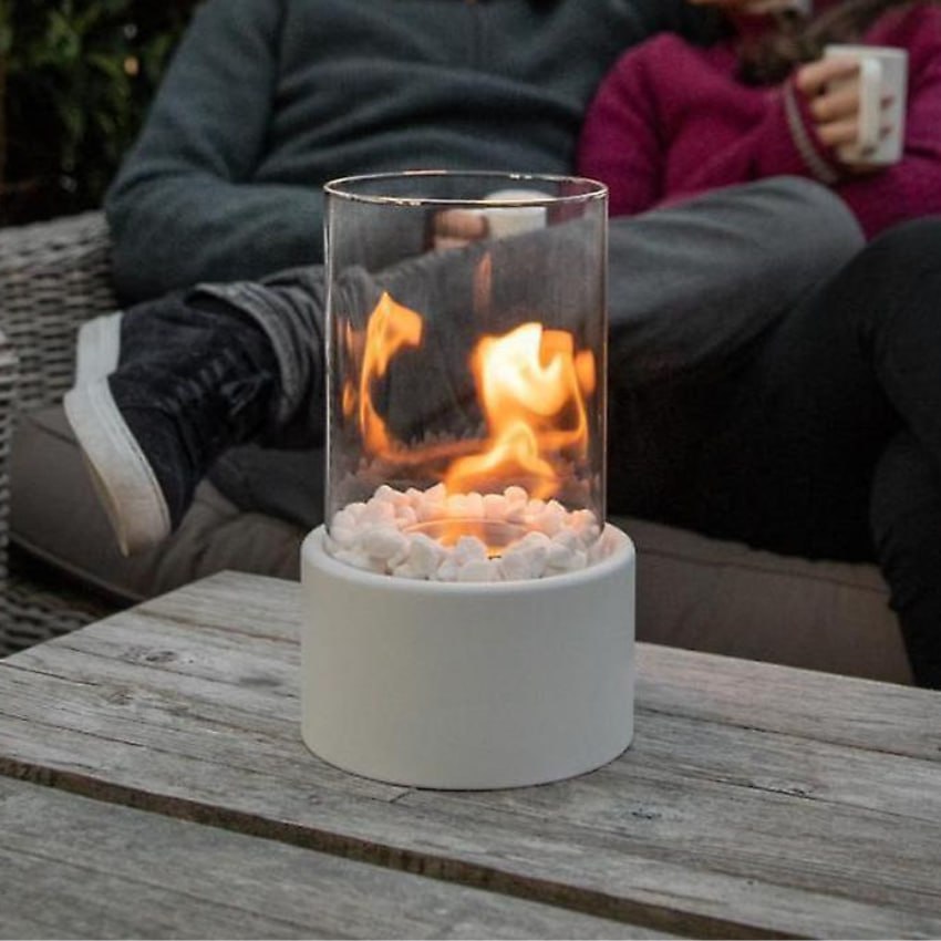 Portable Glass Bioethanol Fireplace for Smokeless Ambiance
