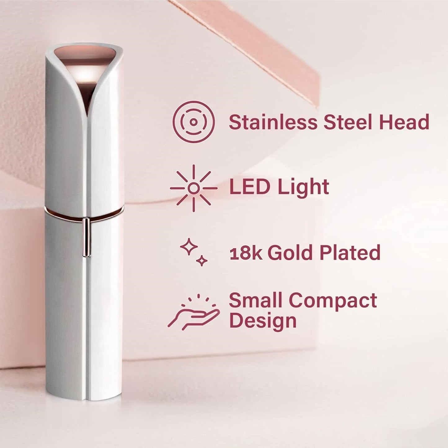 Electric Facial Hair Remover for Women - Painless Dermaplaning Tool