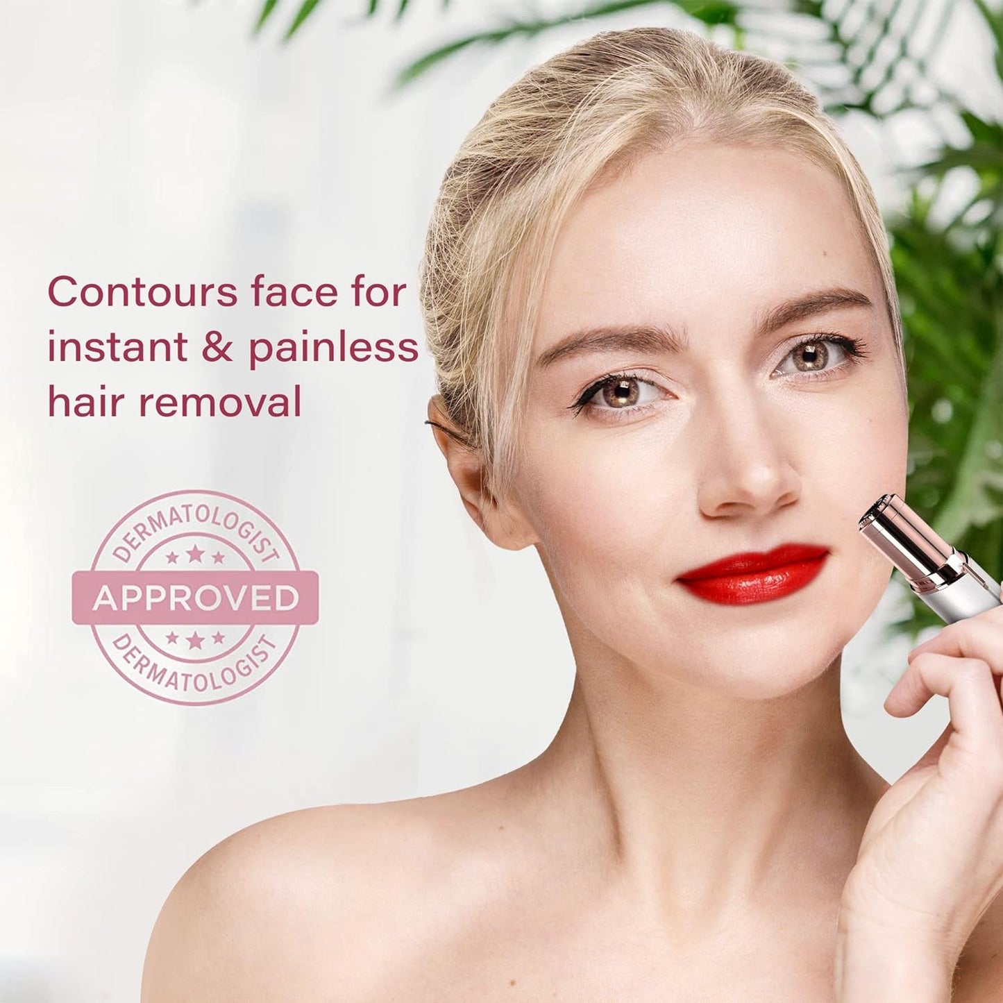 Electric Facial Hair Remover for Women - Painless Dermaplaning Tool