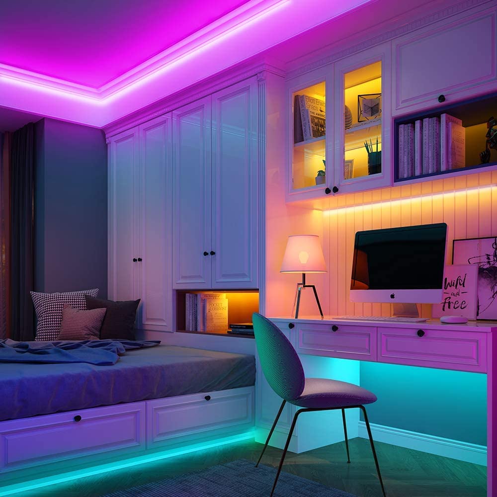 Remote Controlled LED Strip Light with Color Options