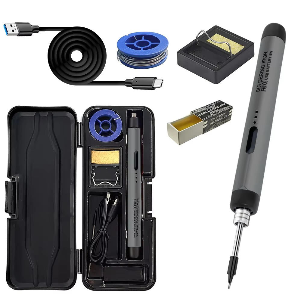 Digital Wireless Soldering Iron Set with Adjustable Temperature and LED Display
