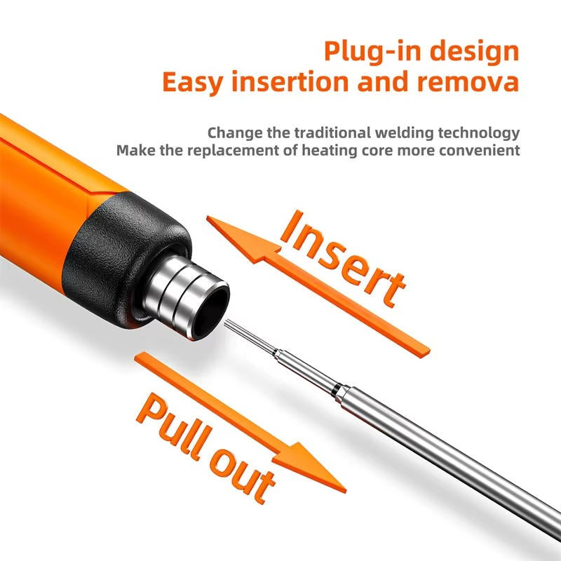 Digital Wireless Soldering Iron Set with Adjustable Temperature and LED Display