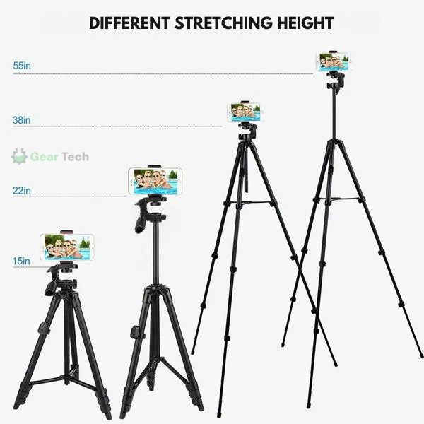 3-in-1 Adjustable Mobile Stand with Bluetooth Remote