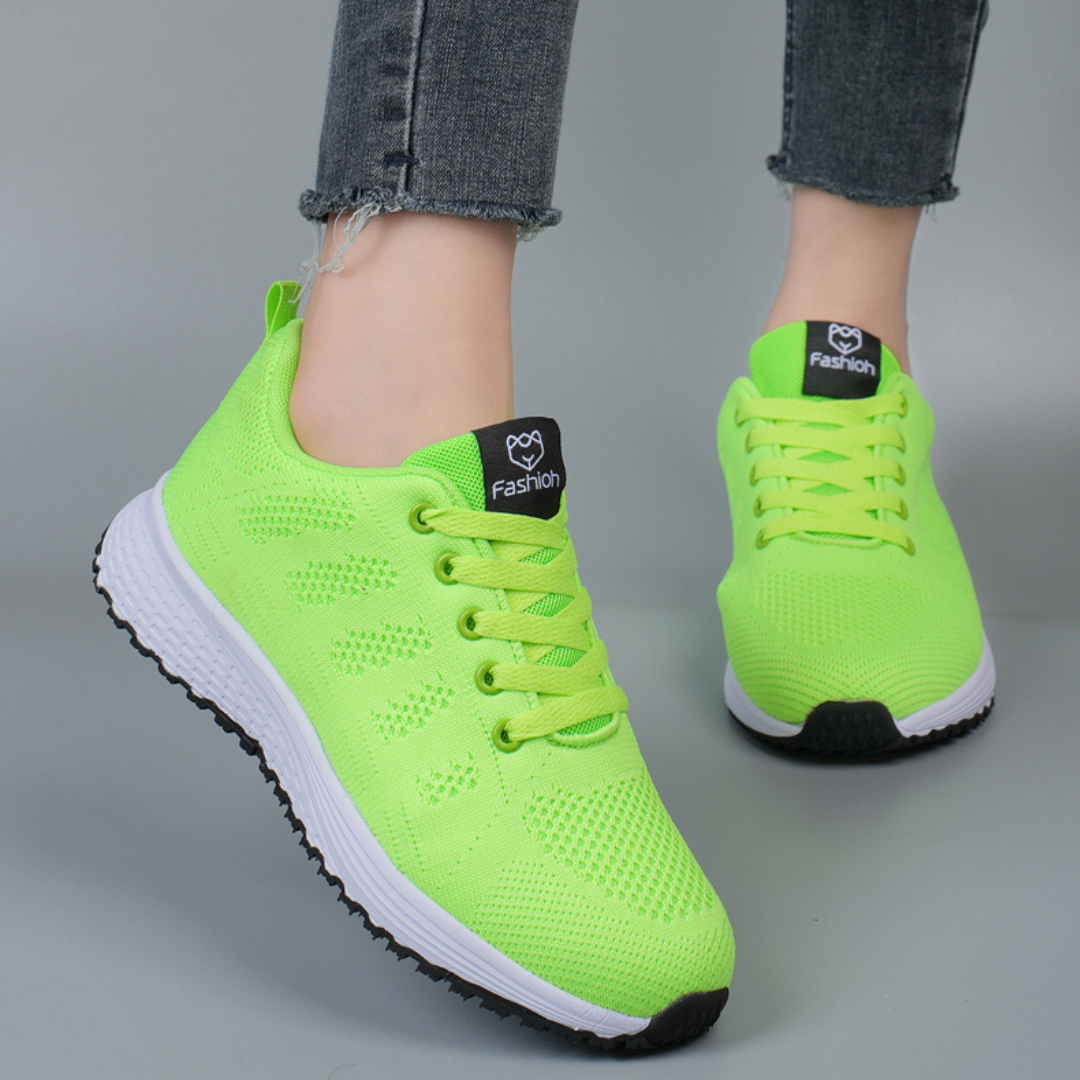 Breathable Women's Sneakers with Shock-Absorbing Sole
