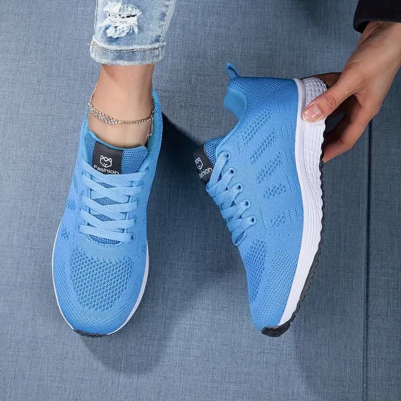Breathable Women's Sneakers with Shock-Absorbing Sole